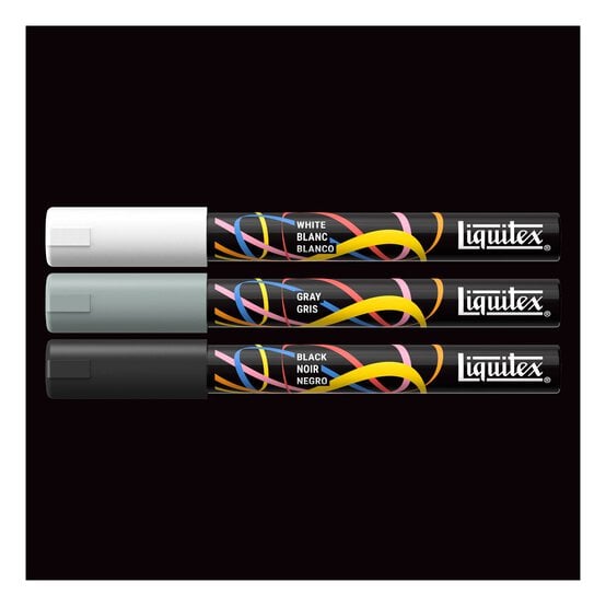 Liquitex Monochrome Markers 2mm 3 Pack image number 3