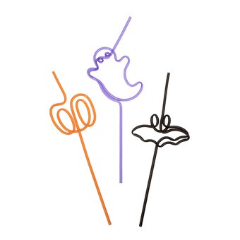 Reusable Halloween Straws 3 Pack