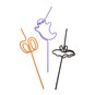 Reusable Halloween Straws 3 Pack image number 2
