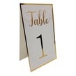 Gold Border Table Numbers 12 Pack