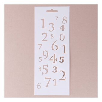 Outline Stickers Large Numbers Gold