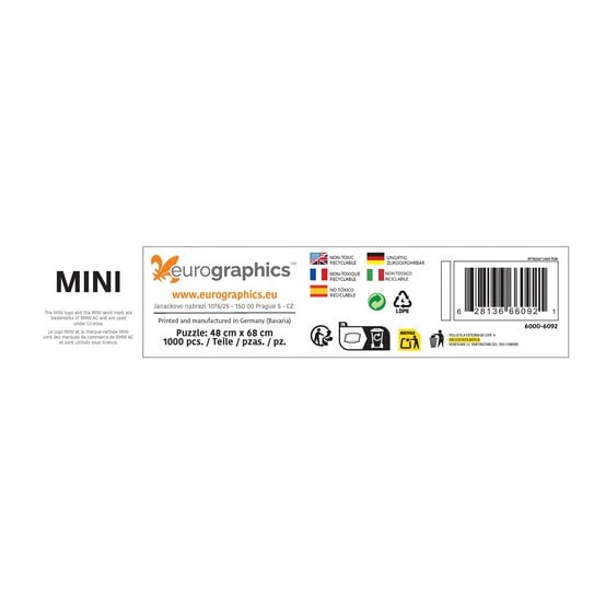 Eurographics Travelling Mini Cooper Jigsaw Puzzle 1000 Pieces image number 3