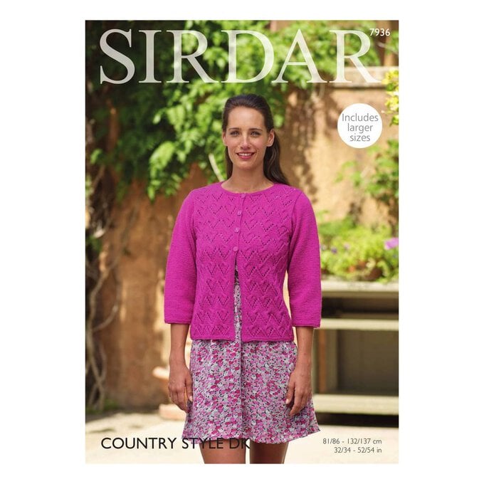 Sirdar Country Style DK Cardigan Digital Pattern 7936 image number 1