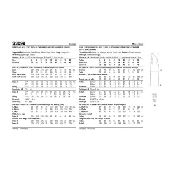 Simplicity Women’s Petite Dress Sewing Pattern S3099 (12-20) image number 4