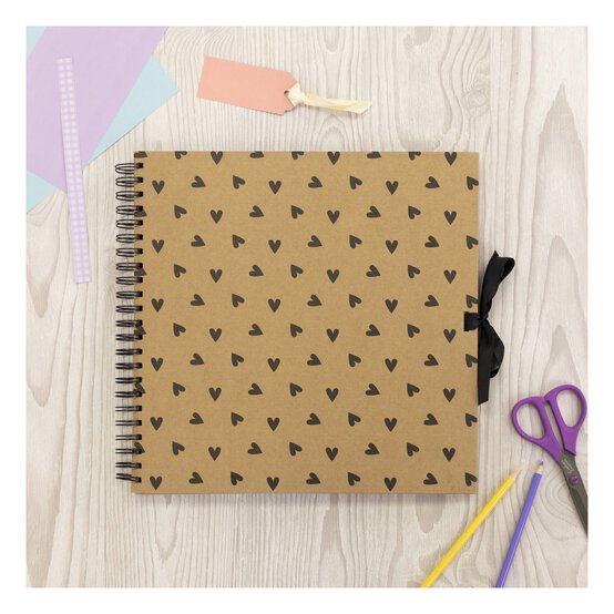 Crafter’s Companion Heart Print Scrapbook 12 x 12 Inches image number 2