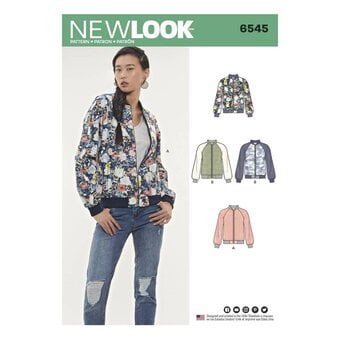 New Look Women's Flight Jacket Sewing Pattern 6545