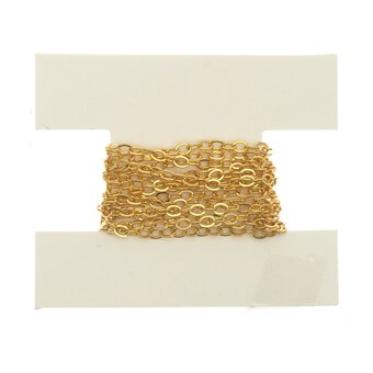 Gold Plated Trace Chain 2mm x 1m