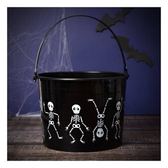 Skeleton Trick or Treat Bucket