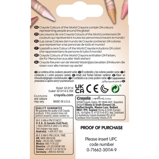 Crayola Colours of the World Crayons 24 Pack image number 3