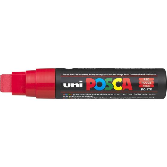 Uni-ball Red Posca Marker PC-17K image number 1