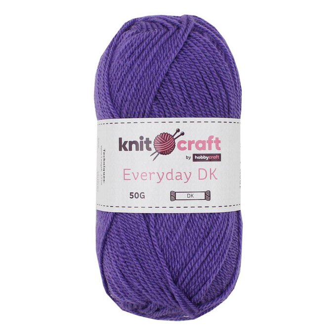 Knitcraft Purple Everyday DK Yarn 50g image number 1