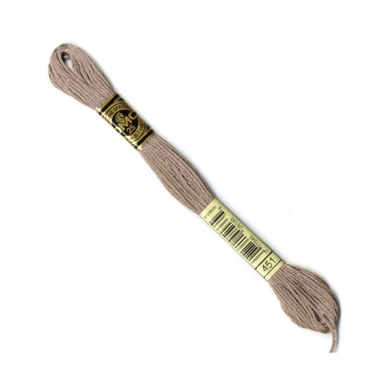 DMC Grey Mouline Special 25 Cotton Thread 8m (451) image number 1