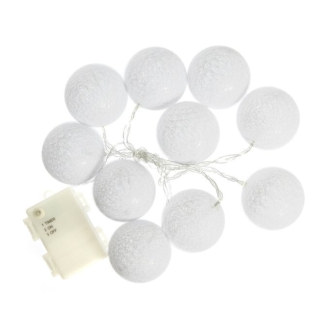 LED Cotton Ball Lights 1.65m image number 1