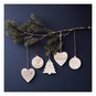 Hanging Ceramic Heart Decoration 11cm image number 3