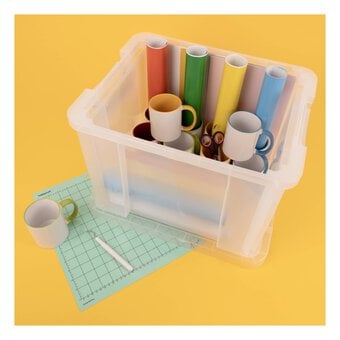 Whitefurze Allstore 36 Litre Clear Storage Box  image number 3