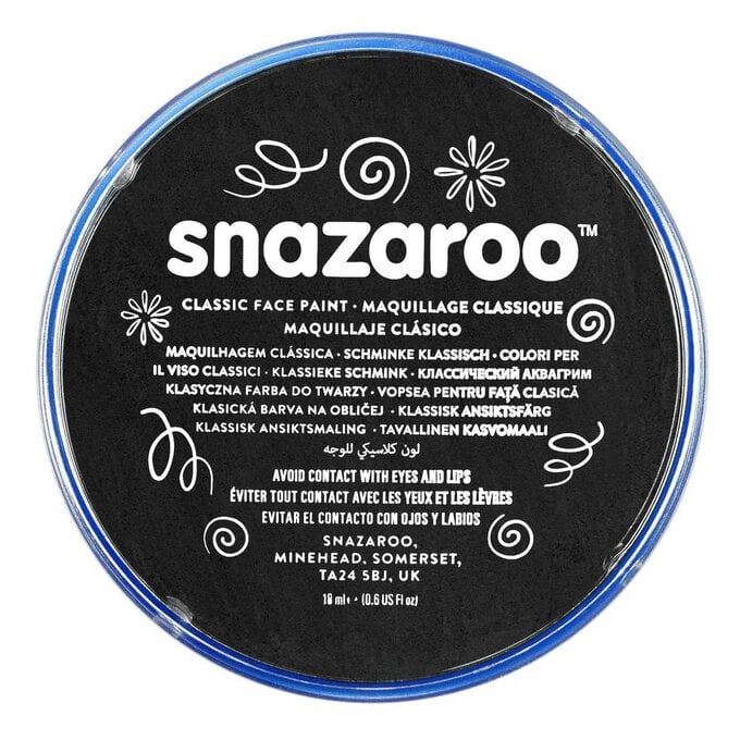 Snazaroo Black Face Paint Compact 18ml image number 1