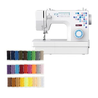 Hobbycraft 19S Sewing Machine and Spool Threads Bundle