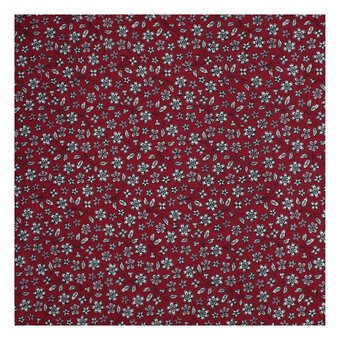 Robert Kaufman Burgundy Cotton Lawn Fabric by the Metre