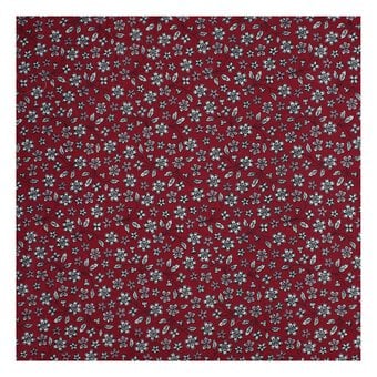 Robert Kaufman Burgundy Cotton Lawn Fabric by the Metre