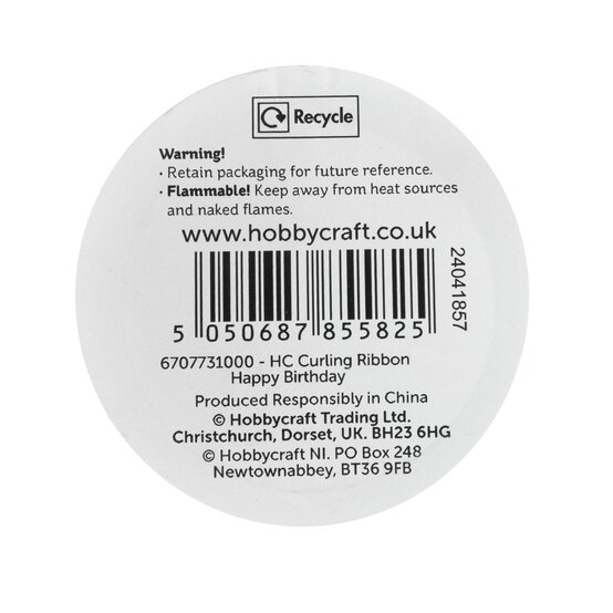 Happy Birthday Curling Ribbon 45m image number 3