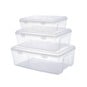 Whitefurze Hinged Allstore Storage Boxes Set 3 Pack image number 1