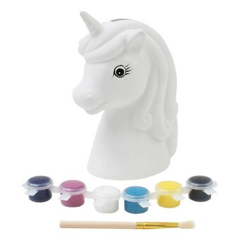 Paint Your Own Unicorn Head Money Box
