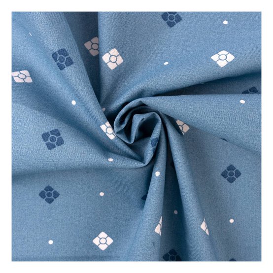 Denim Little Petal Single Cotton Fat Quarter image number 2