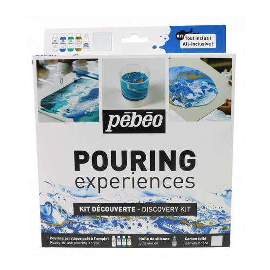 Pebeo Studio Acrylics Pouring Experiences Discovery Kit image number 2