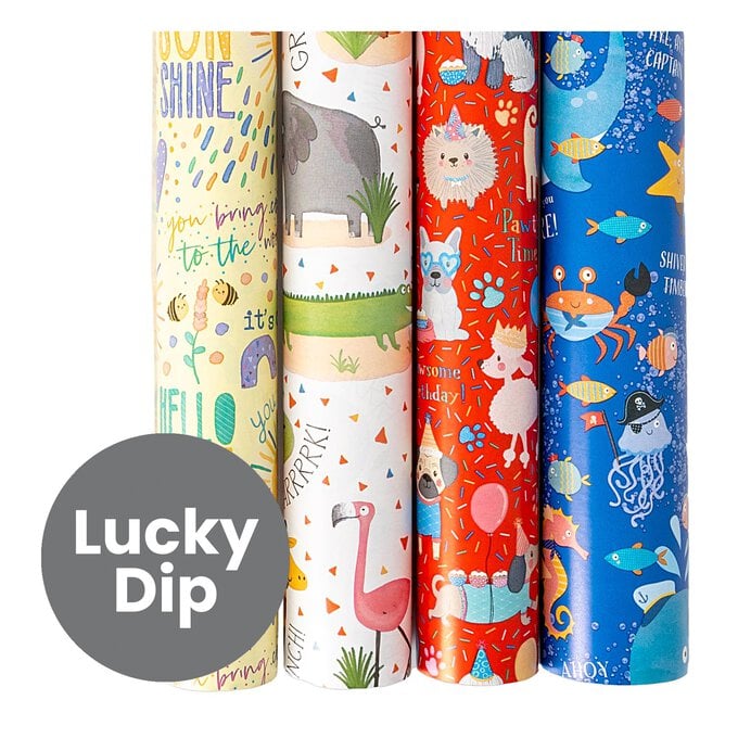 Assorted Kids’ Wrapping Paper 69cm x 3m image number 1