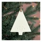 Hanging Ceramic Smiley Christmas Tree 10cm image number 1