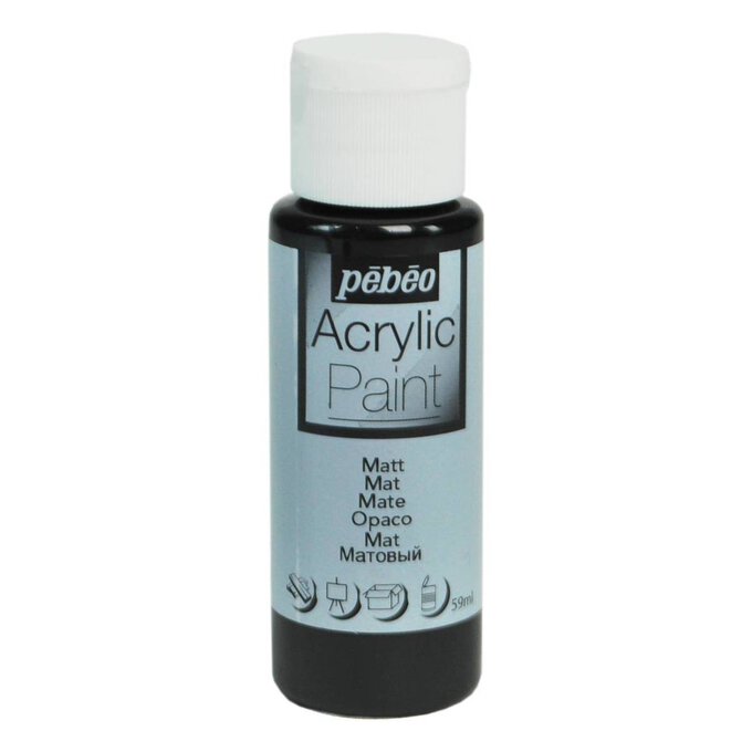 Testors Craft Matte Black Acrylic Paint in the Craft Paint department at