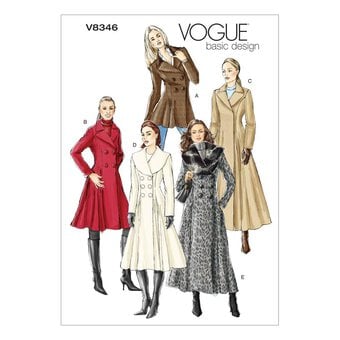 Vogue Women’s Coat Sewing Pattern V8346 (6-10)