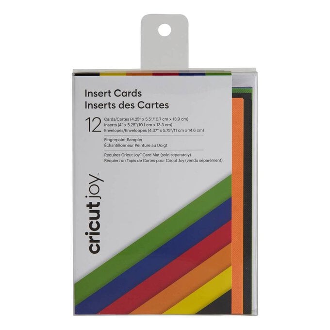 Cricut Joy Fingerpaint Insert Cards 4.25 x 5.5 Inches 12 Pack image number 1