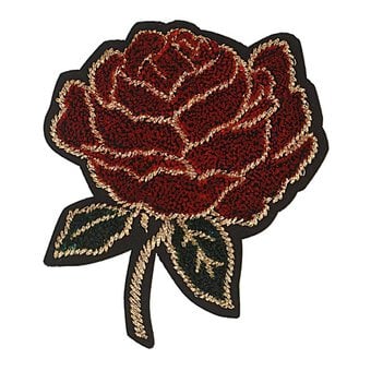 Eternal Rose Iron-On Patch 8cm x 8cm