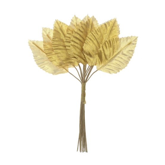 Gold Rose Leaves 12 Pack  image number 1