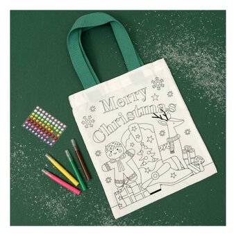 Decorate Your Own Christmas Tote Bag Kit