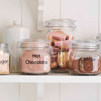 Cricut: How to Make Storage Jar Labels