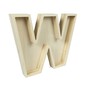 Wooden Fillable Letter W 22cm image number 1