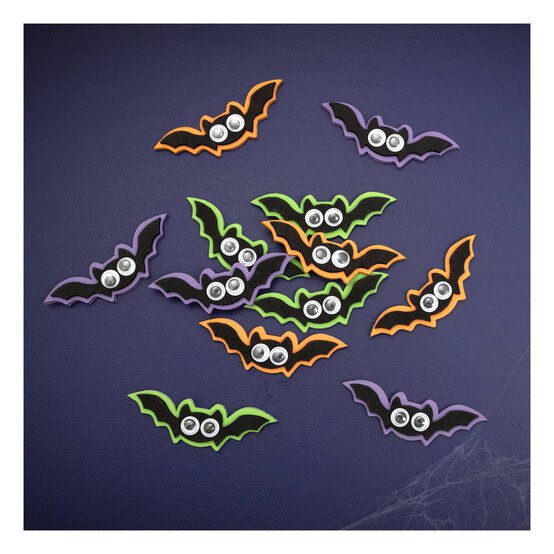 Googly Eye Bat Foam Stickers 12 Pack image number 1