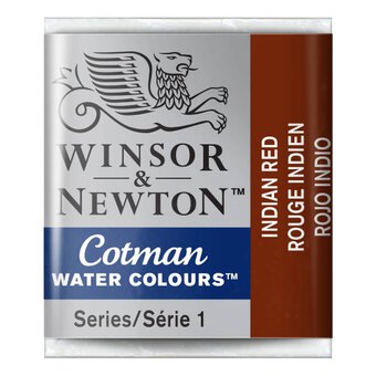 Winsor & Newton Cotman Indian Red Watercolour Half Pan