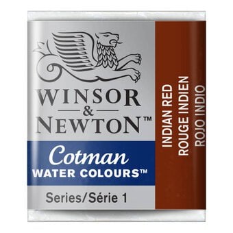 Winsor & Newton Cotman Indian Red Watercolour Half Pan