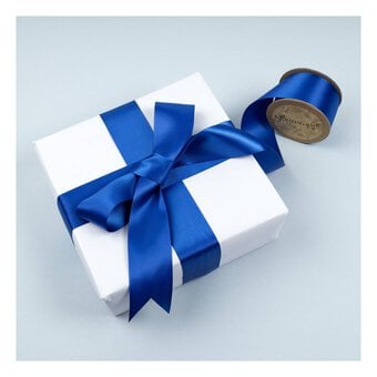 Royal Blue Double-Faced Satin Ribbon 36mm x 5m image number 3
