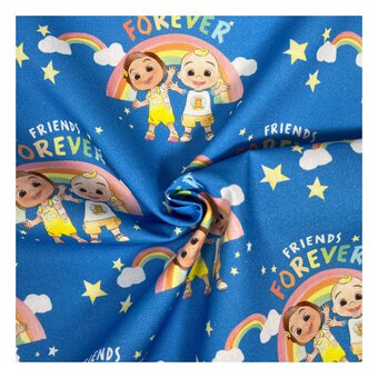 Cocomelon Friends Forever Cotton Fabric by the Metre