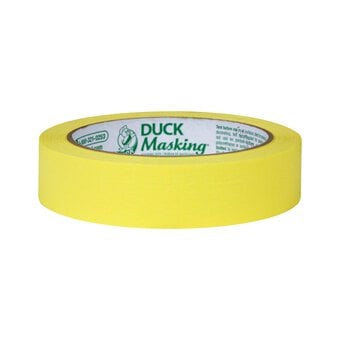 Duck Tape Yellow Masking Tape 24mm x 27.4m  image number 2