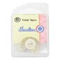 Hemline Cream Basic Scalloped Edge Button 9 Pack image number 2