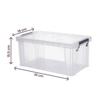 Whitefurze Allstore 7.5 Litre Clear Storage Box image number 4