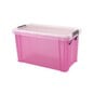 Whitefurze Allstore 2.6 Litre Transparent Pink Storage Box  image number 1