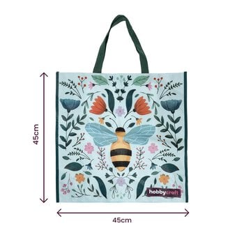 Floral Bee Woven Bag for Life image number 4
