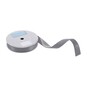 Trimits Metal Grey Double-Faced Satin Ribbon by the Metre 15mm image number 1