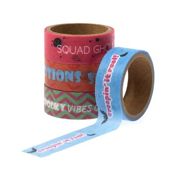 Halloween Sentiment Washi Tapes 2m 4 Pack